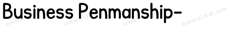 Business Penmanship字体转换